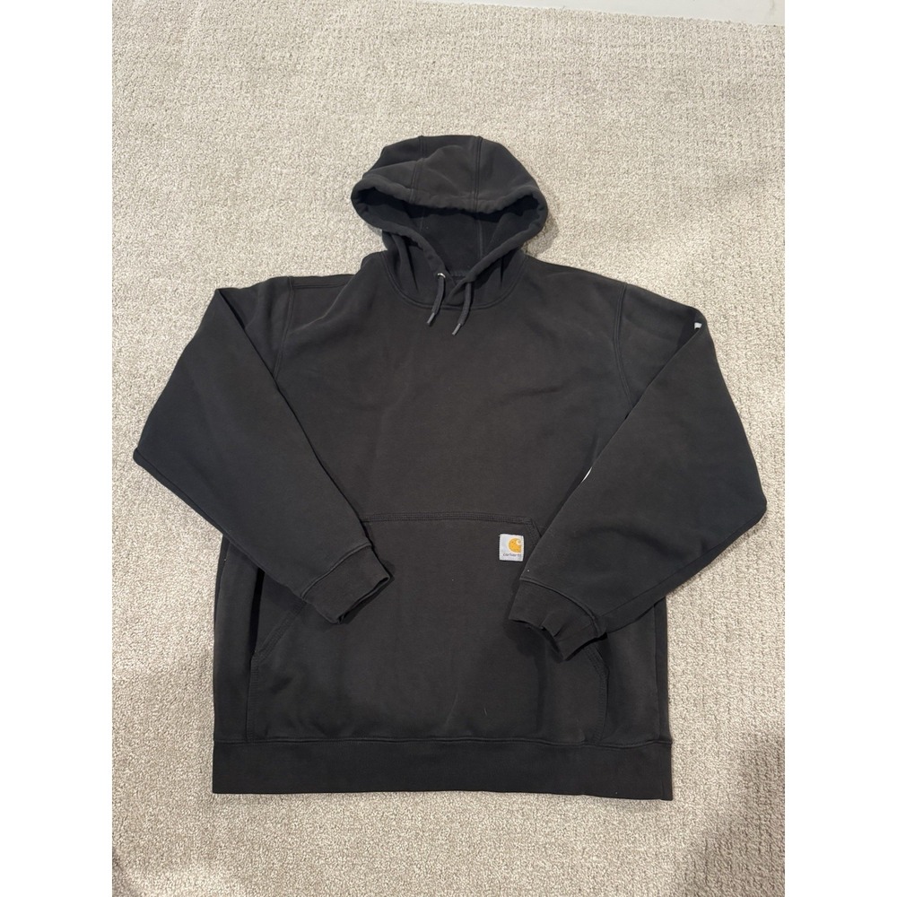 Carhartt Mens Loose Fit Signature Sleeve Logo Hoodie Black K288 Large
